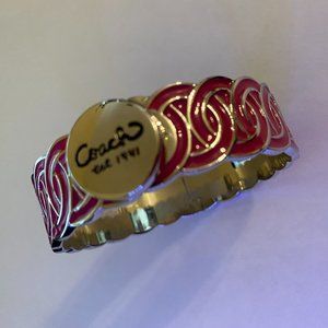Coach Pink  Hinge Bracelet